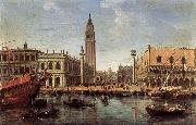 WITTEL, Caspar Andriaans van The Piazzetta from the Bacino di San Marco oil on canvas